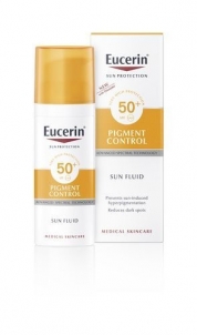Saulės kremas Eucerin Face Lotion Emulsion Pigment Control SPF 50+ (Pigment Control Sun Fluid) 50 ml Saulės kremai
