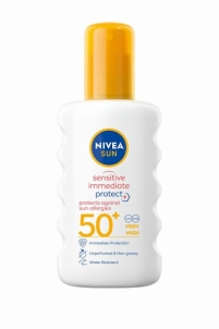 Saulės kremas Nivea Spray lotion Sensitiv e SPF 50+ (Sun Spray) 200 ml Saulės kremai