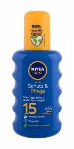 Saulės kremas Nivea Sun Protect & Moisture Sun Spray SPF15 Cosmetic 200ml Крема для солярия,загара, SPF