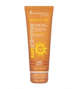 Sun Cream Rimmel London Sun Shimmer Instant Tan  Light Matte  125ml