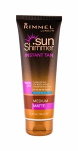 Rimmel London Sun Shimmer Instant Tan Matte Cosmetic 125ml Medium Matte