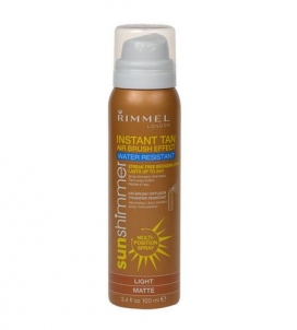 Солнцезащитный крем Rimmel London Sun Shimmer Instant Tan Light водостойкой Матовый 100мл