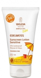 Saulės kremas Weleda Sensitiv e SPF 50 Sunscreen Cream 50 ml Sauļošanās krēmi