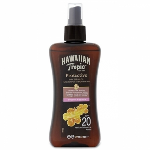 Sausas purškiamas aliejus Hawaiian Tropic SPF 20 Protective 200 ml Sauļošanās krēmi