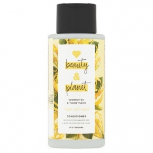 Sausų ir pažeistų plaukų conditioner Love Beauty and Planet with Ylang-Ylang and Coconut Oil 400 ml