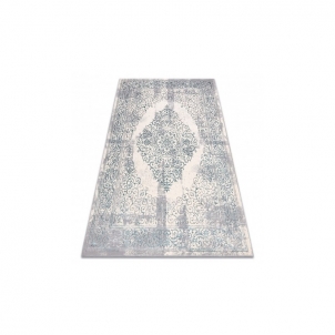 Sendinto dizaino kilimas su melsvais ornamentais CORE | 180x270 cm 