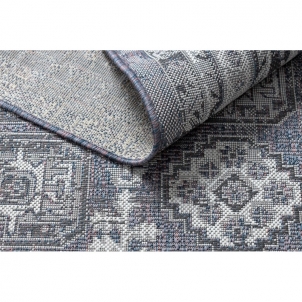 Sendinto dizaino kilimas su mėlynais atspalviais SION Ornamentas | 80x150 cm