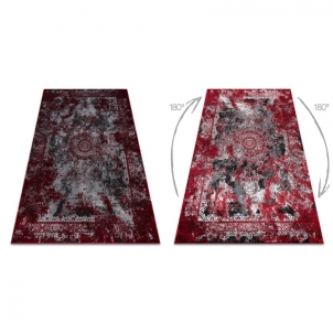 Sendinto dizaino kilimas su raudonais akcentais VINCI | 200x290 cm 
