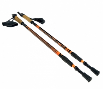 Šiaurietiško ėjimo lazdos SCOUT BJORN, oranžinės Nordic walking sticks
