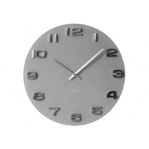 Sieninis laikrodis Karlsson Wall clock KA5489GY Interjera pulksteņi, meteoroloģiskās stacijas