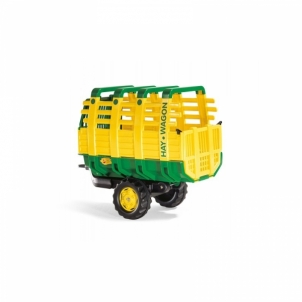 Šieno vežimo priekaba - Rolly Toys, geltona Aksesuāri bērnu automašīnām