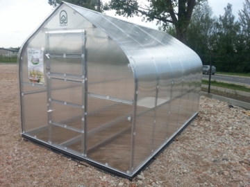 Greenhouse Standart KLASIKA 20 with substructure, 2,5x8 (20 m2) su 6 mm.polikarbonato danga