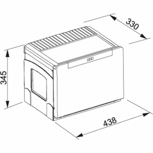 Šiukšliadėžė FRANKE Cube 50, automatinis atidarymas, 14l.+2x8l.