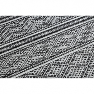 Sizalio kilimas su juodais raštais SION Boho | 120x170 cm