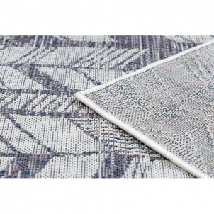 Sizalio kilimas su mėlynais raštais SION Chevron | 200x290 cm