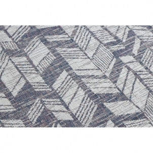 Sizalio kilimas su mėlynais raštais SION Chevron | 200x290 cm