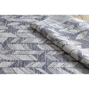 Sizalio kilimas su mėlynais raštais SION Chevron | 80x150 cm
