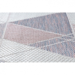 Sizalio kilimas su rožinės spalvos efektais SION Trikampiai | 120x170 cm