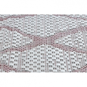 Sizalio kilimas su rožinės spalvos raštu SION | 120x170 cm