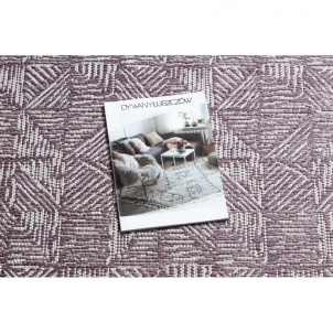 Sizalio kilimas su violetinės spalvos raštu COLOR | 200x290 cm 