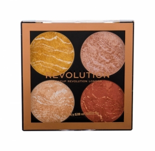 Skaistalai veidui Makeup Revolution London Cheek Kit Make It Count Brightener 8,8g Vaigu sārtumi, bronzeri
