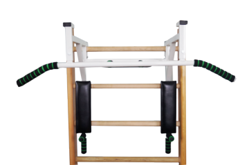 Skersinis-lygiagletės tvirtinamas ant gimnastikos sienelės Stanley-2 iki 200kg baltas