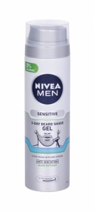 Skutimosi želė Nivea Men Sensitive 3-Day Beard 200ml Shaving gel