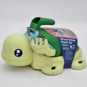 Smėlio rinkinys - žalias vėžliukas Woopie Green, 8 vnt. Smėlio žaislai