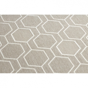 Smėlio spalvos kilimas SPRING Geometry | 80x150 cm