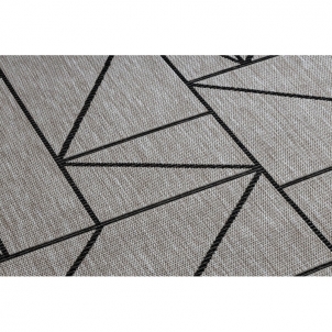 Smėlio spalvos sizalio kilimas su geometriniais motyvais FLOORLUX | 80x150 cm