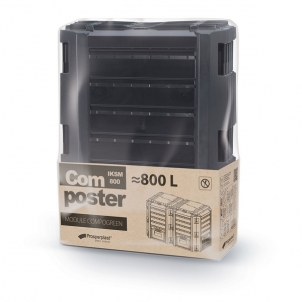 Sodo komposto dėžių rinkinys Ekobat 800 L, juodas