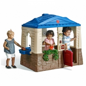 Sodo namelis Step2, mėlynas Bērnu rotaļu laukumi, šūpoles