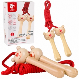 Šokinėjimo virvė - Meškiukas, raudona Sporto žaislai ir žaidimai