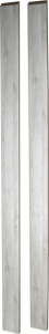 Šoniniai PRAPLATINIMO elementai Xxx 120 spalva:FF sidabrinis ąžuolas GF(V032) PL (D60;D70;D80;D90;K60;K70;K80;K90) Faneruotos durys