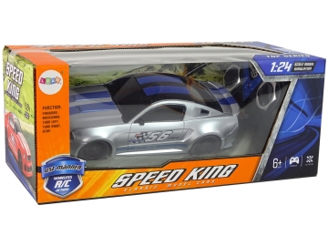 Speed King Sporty nuotoliniu būdu valdomas automobilis, pilkas