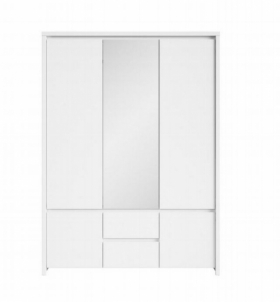 Cupboard Kaspian SZF5D2S white/white matinė Bedroom cabinets