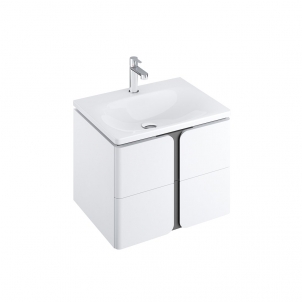 Cabinet po praustuvu Ravak SD Balance, 600, white/grafito Bathroom cabinets