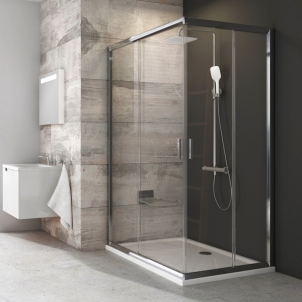 Stačiakampės dušo kabinos sienelė Ravak Blix, BLRV2K-100, blizgi+stiklas Transparent Shower wall