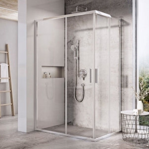 Stačiakampės dušo kabinos sienelė Ravak Blix Slim, BLSRV2K-90, blizgi+stiklas Transparent Dušas sienas