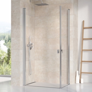 Stačiakampės dušo kabinos sienelė Ravak Chrome, CRV1-100, blizgi+stiklas Transparent Dušas sienas