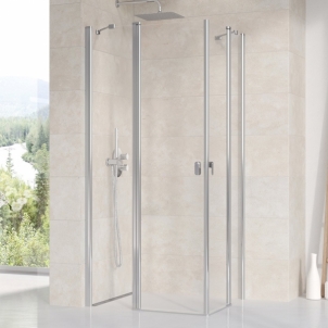 Stačiakampės dušo kabinos sienelė Ravak Chrome, CRV2-100, blizgi+stiklas Transparent Dušo sienelės, durys