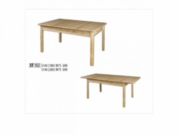 Izvelkams galds ST102 140/180 Koka galdi
