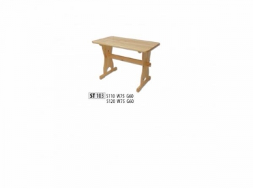 Stalas ST103 120 cm Деревянные обеденные столы