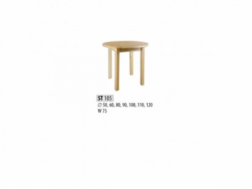 Stalas ST105 (110x75 cm) Mediniai valgomojo stalai
