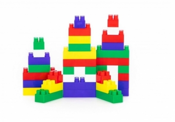 Statybiniai blokai „Builder“, 45 elementai