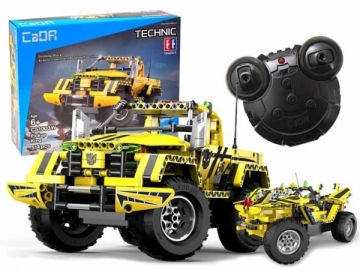 Statybinių blokų automobilis su nuotolinio valdymo pultu LEGO ir kiti konstruktoriai vaikams