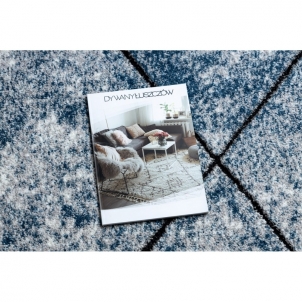 Struktūrinis kilimas su mėlynais akcentais COZY Wall | 280x370 cm 