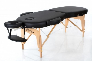 Sudedamas masažo stalas RESTPRO VIP OVAL 2 Black Massage furniture