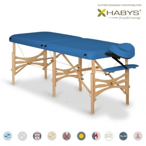 Sulankstomas masažo stalas HABYS Alba Vinyl Flex Blue Massage furniture