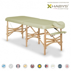 Sulankstomas masažo stalas HABYS Alba Vinyl Flex Ecru Massage furniture